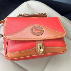 Vintage Dooney & Bourke Red Leather Corssbody Bag